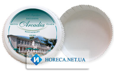 Полноцветные крышки с логотипом на чашку hotel plaza Arcadia