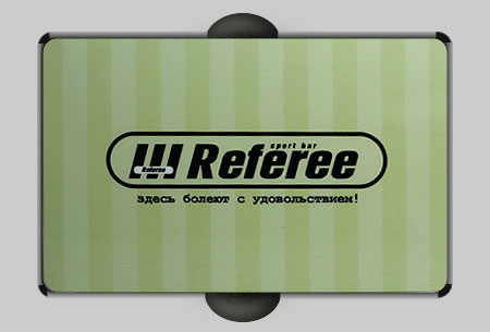 Пластиковая карта клиента, спорт-бар Reeferee, город Днепропетровск Пластиковая карта клиента, спорт-бар Reeferee, город Днепропетровск