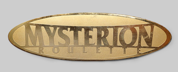 Сувенирная продукция изделия из металла - Таблички - Mysterion Roulette